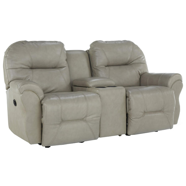 Best Home Furnishings Bodie Reclining Leather Loveseat with Console L760CC7 73229L IMAGE 1