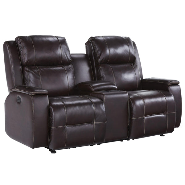 Best Home Furnishings Colton Power Reclining Leather Loveseat with Console L740CY7 73226L IMAGE 1