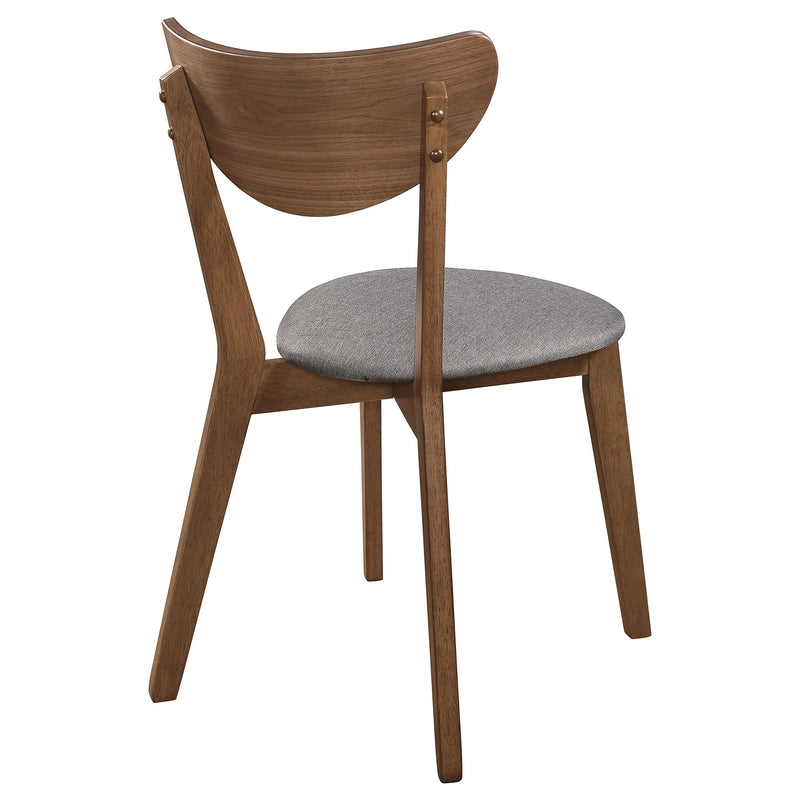 Coaster Furniture Alfredo 108082 Dining Side Chair - Grey and Natural Walnut (Set of 2) IMAGE 6