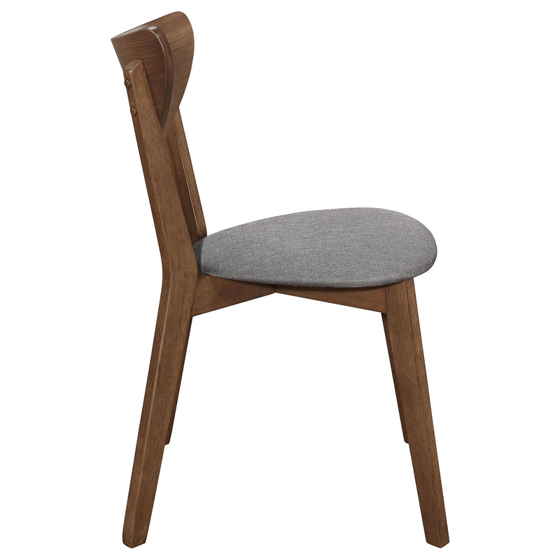 Coaster Furniture Alfredo 108082 Dining Side Chair - Grey and Natural Walnut (Set of 2) IMAGE 7
