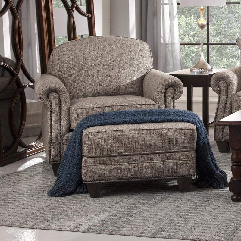 Mayo Furniture Stationary Fabric Chair 4290F40 Chair - Tilly Slate IMAGE 3