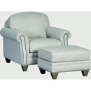 Mayo Furniture Fabric Ottoman 4290F50 Ottoman - Tilly Slate IMAGE 2