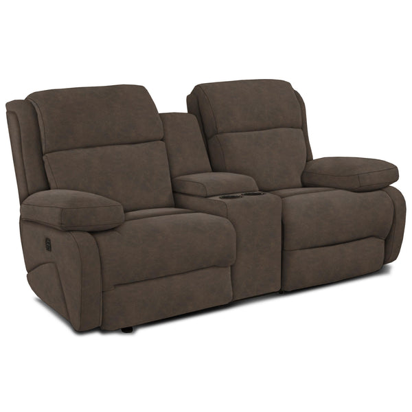 Best Home Furnishings Telva Power Reclining Fabric Loveseat with Console L980-56986L IMAGE 1