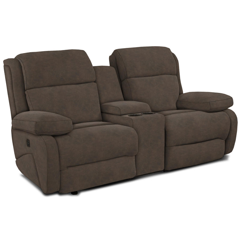 Best Home Furnishings Telva Power Reclining Fabric Loveseat with Console L980-56986L IMAGE 1