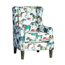Mayo Furniture Stationary Fabric Chair 8840F40 Chair - Bad to the Bone Multi IMAGE 1