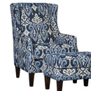 Mayo Furniture Stationary Fabric Chair 8840F40 Chair - Makatea Indigo IMAGE 1