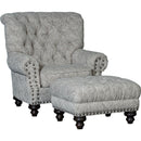 Mayo Furniture Stationary Fabric Chair 9310F40 Chair - Holloway Stone IMAGE 2