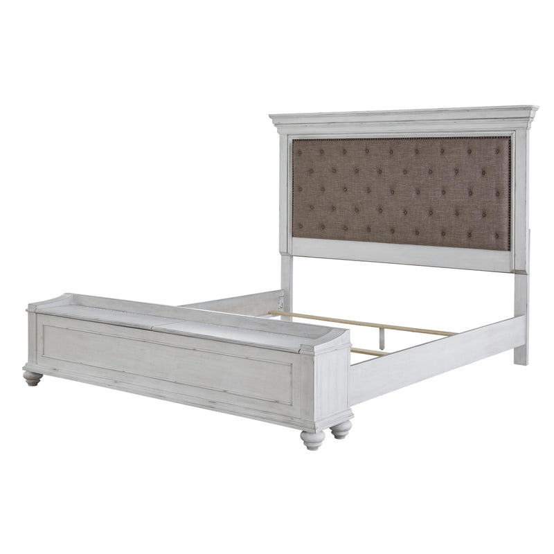 Benchcraft Kanwyn King Upholstered Panel Bed with Storage B777-158/B777-56S/B777-97 IMAGE 3