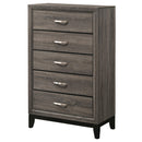  Coaster Furniture Watson 212425 5-Drawer Bedroom Chest - Grey Oak IMAGE 3