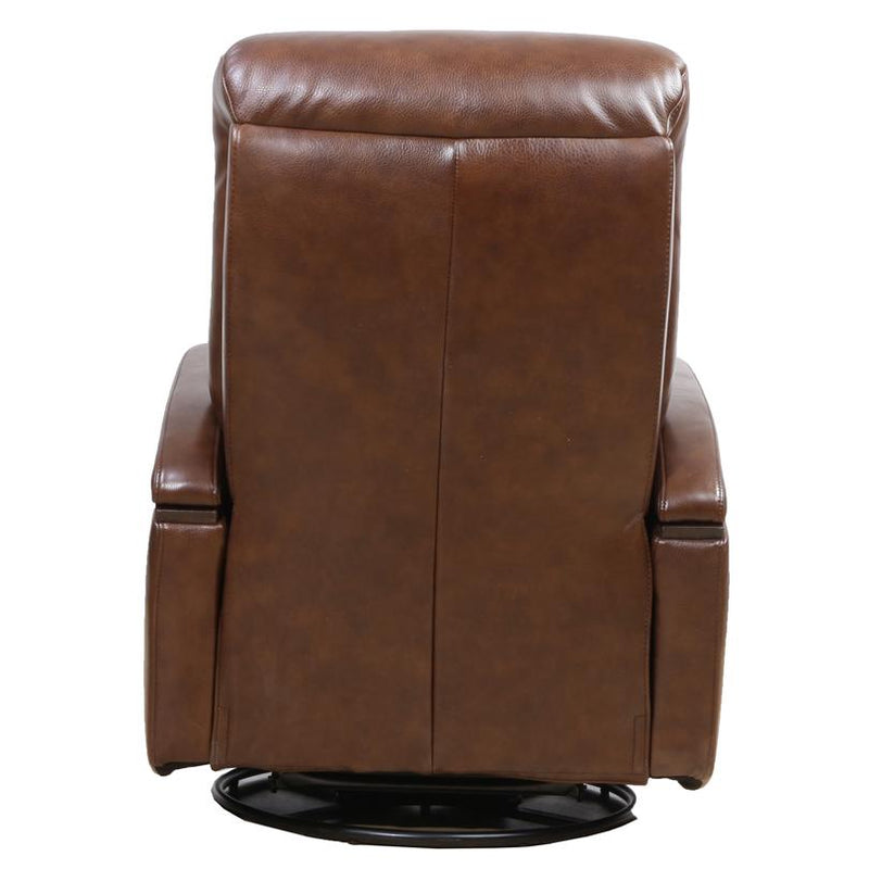 Barcalounger Jonas Swivel Glider Leather Recliner 8-3320-3702-86 IMAGE 5