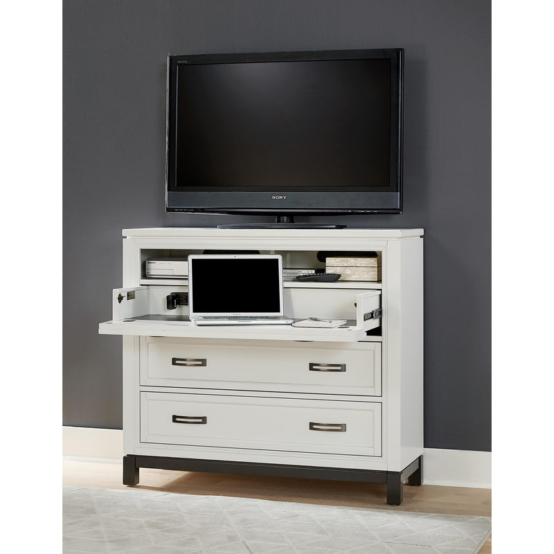 Aspen Home Hyde Park 3-Drawer Media Chest I32-486-WHT IMAGE 2