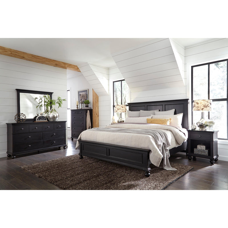 Aspen Home Oxford California King Panel Bed Oxford I07 California King Panel Bed - Black IMAGE 2