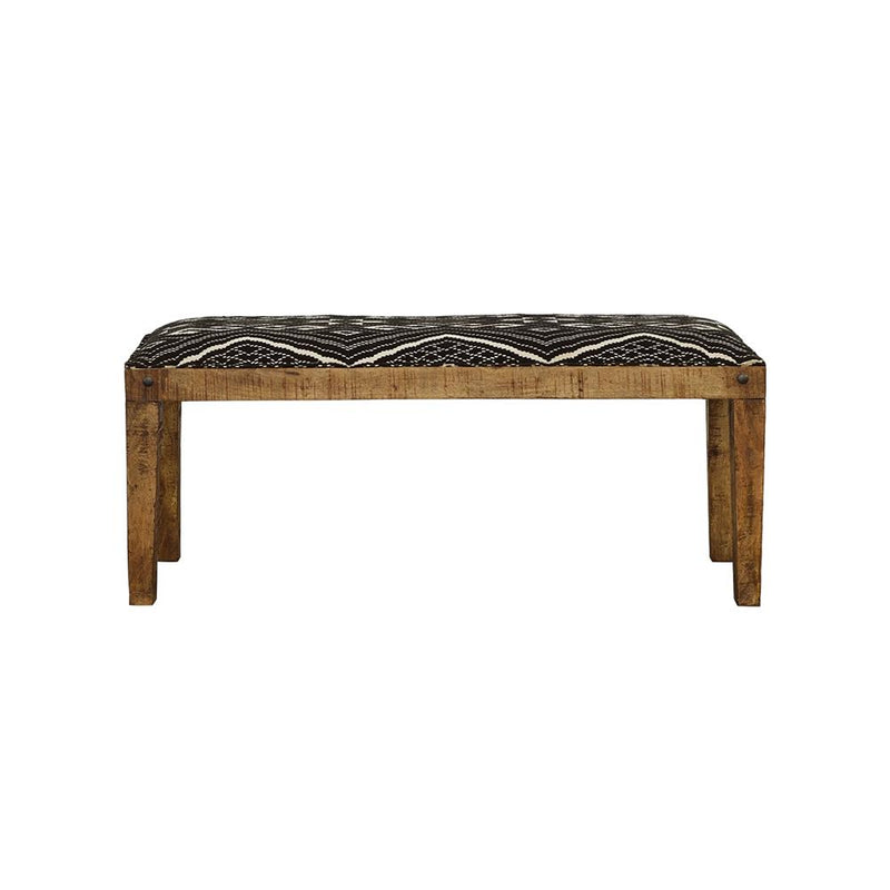 Coaster Furniture Lamont 910177 Fabric Upholstered Accent Bench - Black and Natural IMAGE 2