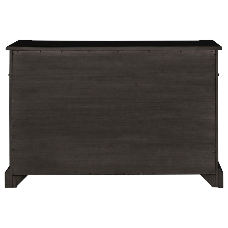 Coaster Furniture Phelps 121235 2-door Sideboard Buffet Cabinet - Distressed Noir IMAGE 6