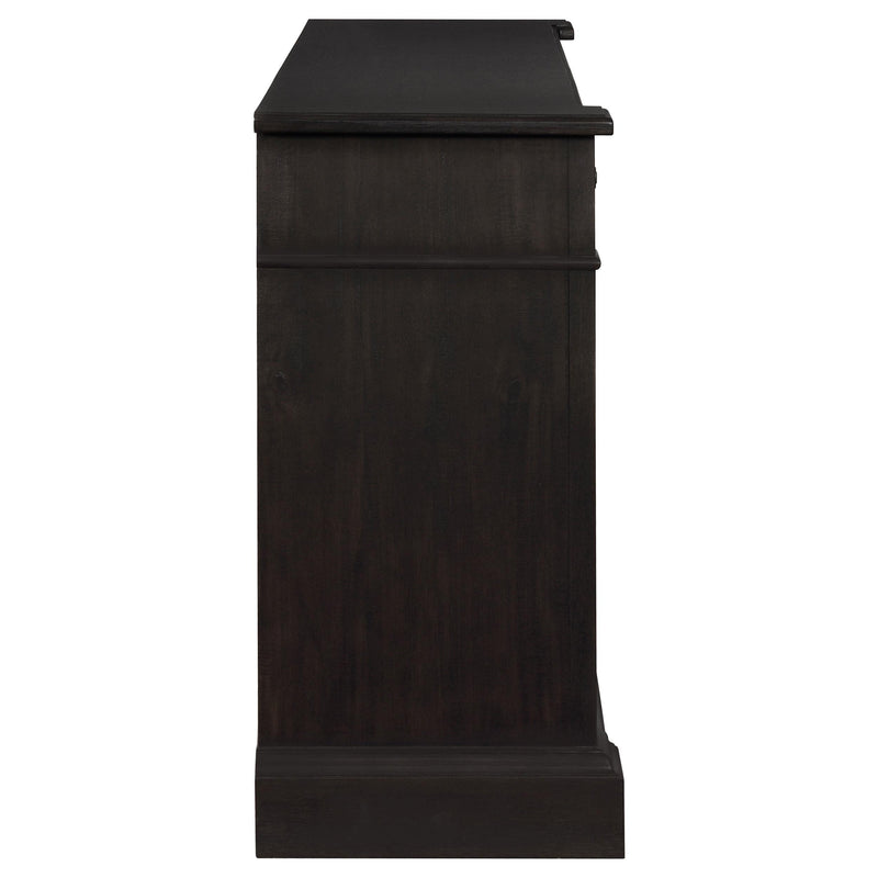 Coaster Furniture Phelps 121235 2-door Sideboard Buffet Cabinet - Distressed Noir IMAGE 8