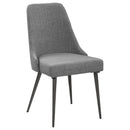  Coaster Furniture Alan 190442 Fabric Upholstered Dining Side Chair - Grey (Set of 2) IMAGE 1