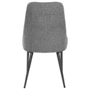  Coaster Furniture Alan 190442 Fabric Upholstered Dining Side Chair - Grey (Set of 2) IMAGE 6