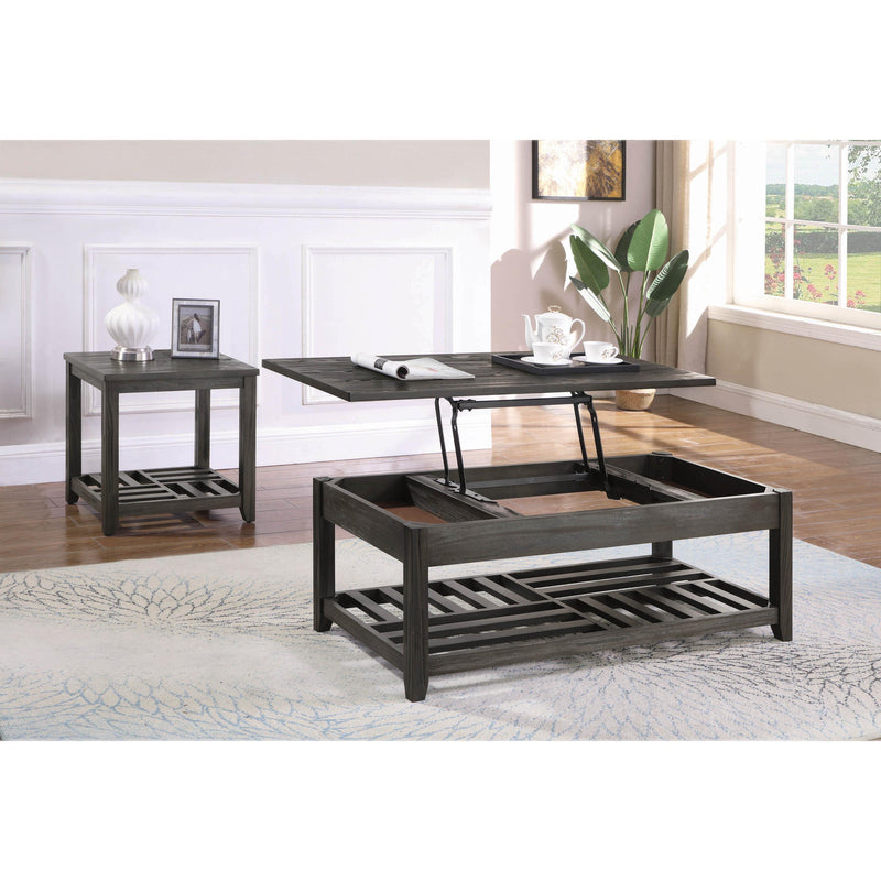 Coaster Furniture Cliffview 722288 Rectangular Wood Lift Top Coffee Table - Grey IMAGE 7