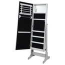  Coaster Furniture Moore 951017 Cheval Mirror with Jewelry Storage - Silver IMAGE 5