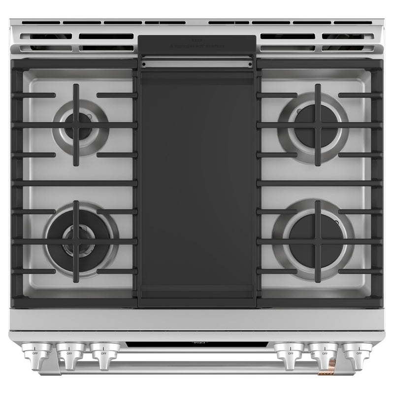 Café 30-inch Slide-in Gas Double Oven Range with Convection Technology CGS750P2MS1 IMAGE 6