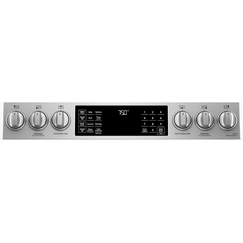 Café 30-inch Slide-in Gas Double Oven Range with Convection Technology CGS750P2MS1 IMAGE 8