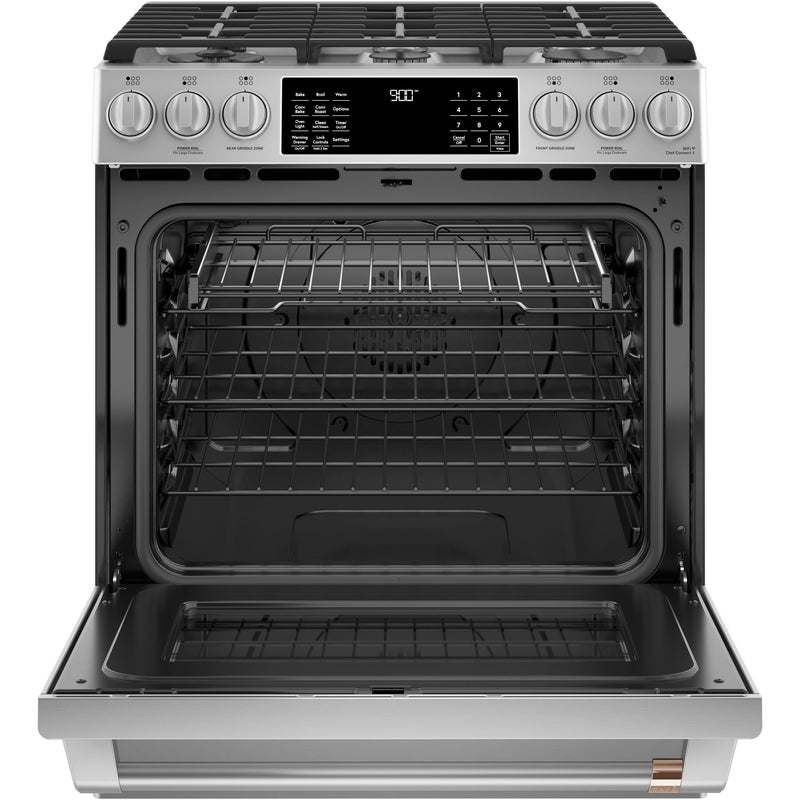 Café 30-inch Slide-in Dual-Fuel Range with Convection Technology C2S900P2MS1 IMAGE 5