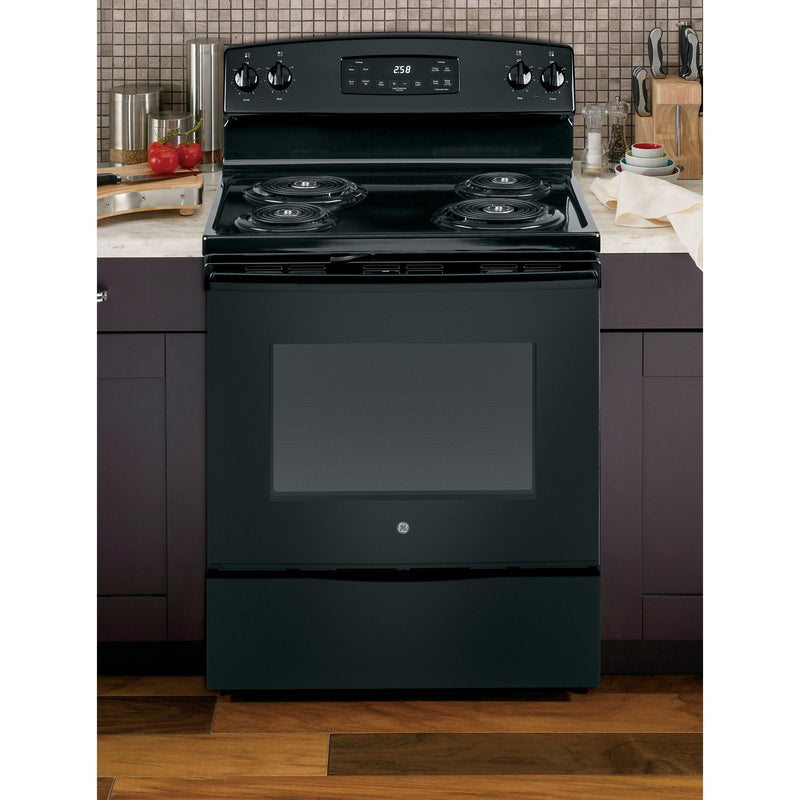 GE 30-inch Freestanding Electric Range with Self-Clean Oven JB258DMBB IMAGE 11