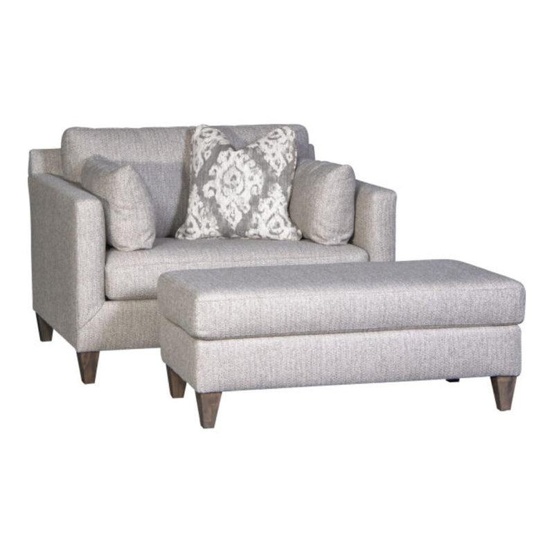 Mayo Furniture Stationary Fabric Chair 3555F40 Chair - Twine And Twig Linen IMAGE 1