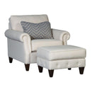 Mayo Furniture Stationary Fabric Chair 4040F40 Chair - Dixon Oatmeal IMAGE 1