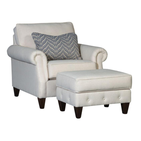 Mayo Furniture Stationary Fabric Chair 4040F40 Chair - Dixon Oatmeal IMAGE 1