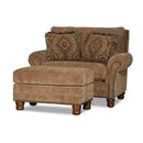 Mayo Furniture Stationary Fabric Chair 5790F40 Chair - Merritt Cashew IMAGE 1