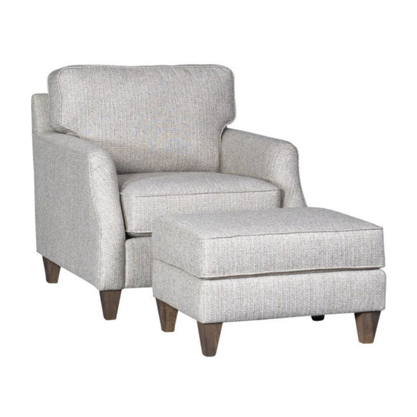 Mayo Furniture Stationary Fabric Chair 6340F40 Chair - Twine And Twig Fog IMAGE 1