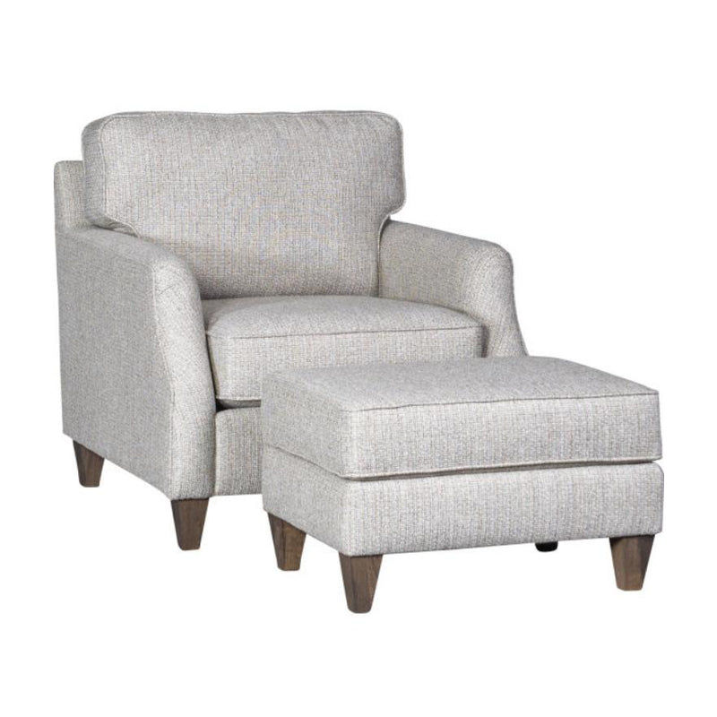 Mayo Furniture Stationary Fabric Chair 6340F40 Chair - Twine And Twig Fog IMAGE 1