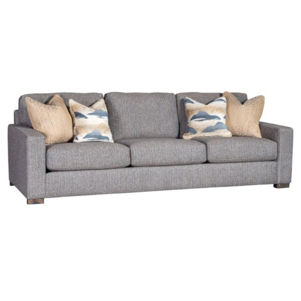 Mayo Furniture Stationary Fabric Sofa 7101F10 Sofa - Twine And Twig Indigo IMAGE 1