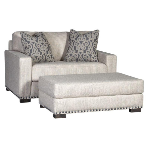 Mayo Furniture Stationary Fabric Chair 7101F40 Chair - Twine And Twig Butter IMAGE 1