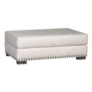 Mayo Furniture Fabric Ottoman 7101F50 Ottoman - Twine And Twig Butter IMAGE 1