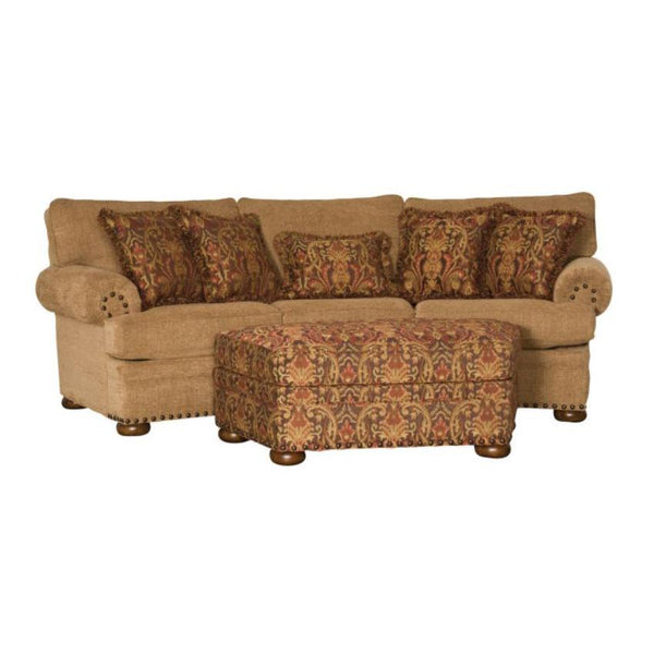 Mayo Furniture Stationary Fabric Sofa 7500F11 Conversational Sofa - Henry Taffy IMAGE 1