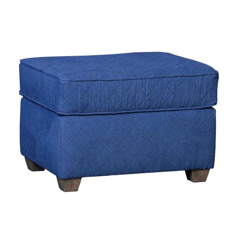 Mayo Furniture Fabric Ottoman 1313F50 Ottoman - Carson Navy IMAGE 1