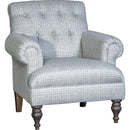Mayo Furniture Stationary Fabric Chair 3419F40 Chair - Glenplaid Glass IMAGE 1