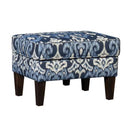 Mayo Furniture Fabric Ottoman 8840F50 Ottoman - Makatea Indigo IMAGE 1