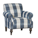 Mayo Furniture Stationary Fabric Chair 8960F40 Chair - Jodat Indigo IMAGE 1