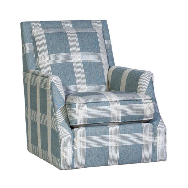 Mayo Furniture Swivel Glider Fabric Chair 2325F43 Swivel Glider Chair - Henesey Ocean IMAGE 1