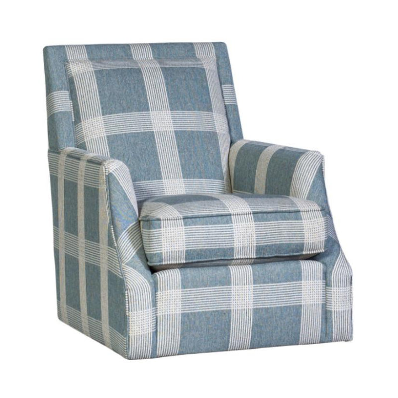 Mayo Furniture Swivel Glider Fabric Chair 2325F43 Swivel Glider Chair - Henesey Ocean IMAGE 1