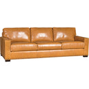 Mayo Furniture Stationary Leather Sofa 7101L10 Sofa - Monte Cristo Dune IMAGE 1