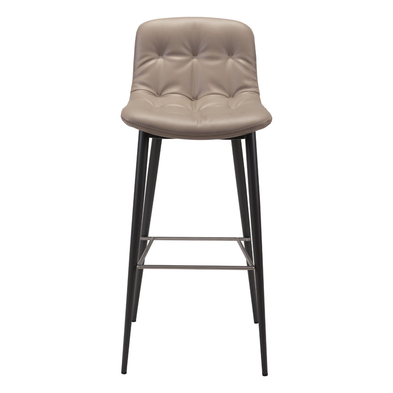 Zuo Tangiers 101086 Barstool - Taupe IMAGE 3