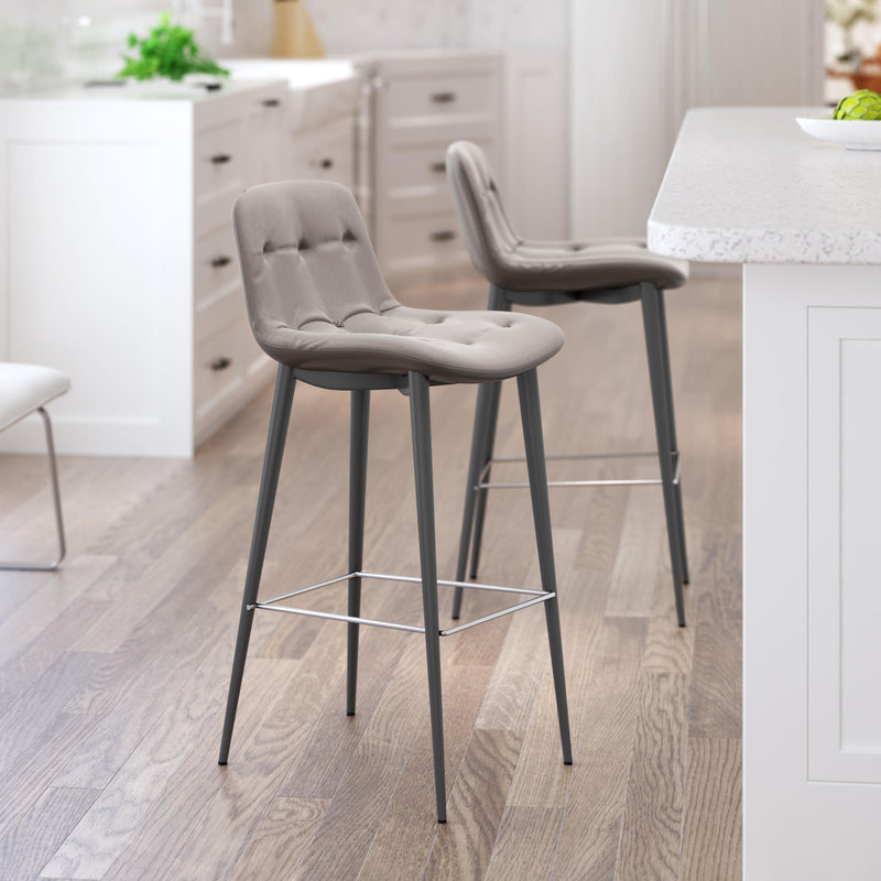 Zuo Tangiers 101086 Barstool - Taupe IMAGE 5