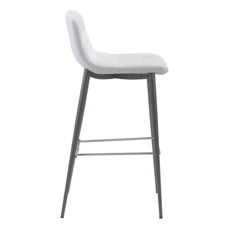 Zuo Tangiers 101087 Barstool - White IMAGE 2