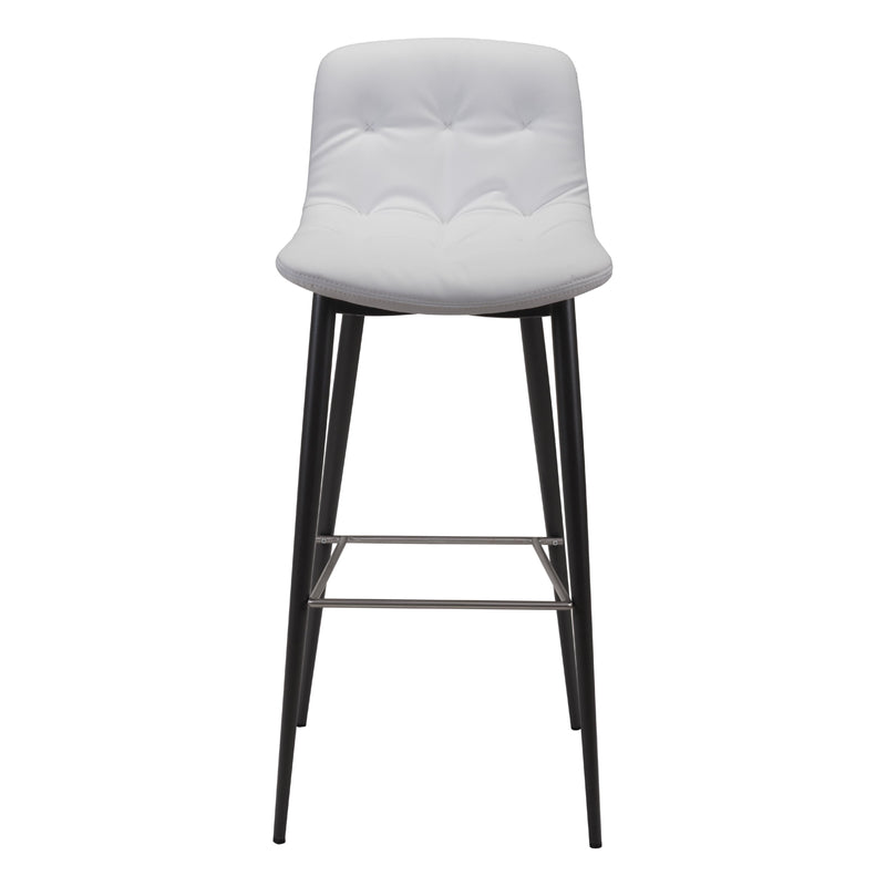 Zuo Tangiers 101087 Barstool - White IMAGE 3