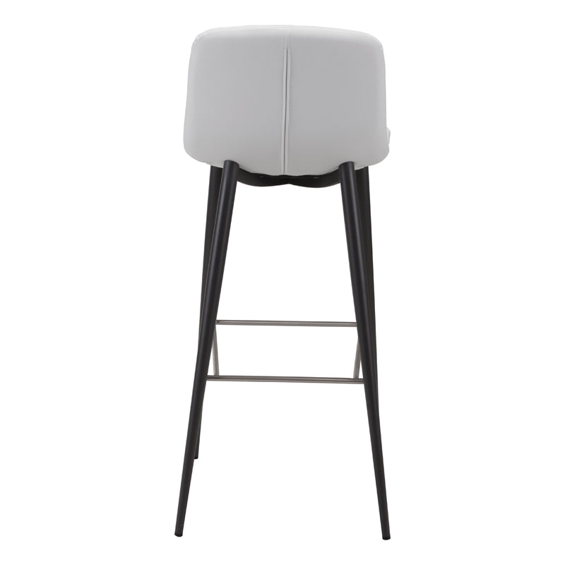 Zuo Tangiers 101087 Barstool - White IMAGE 4