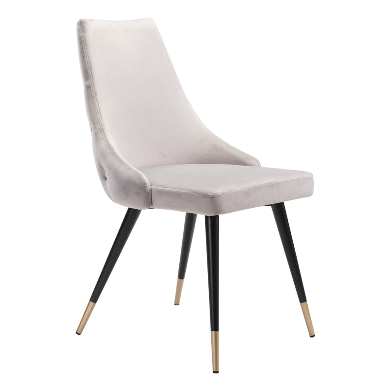 Zuo Piccolo 101089 Dining Chair - Grey IMAGE 1